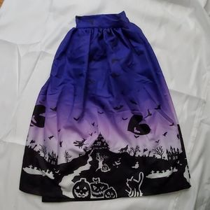 - Size XL Halloween Skirt haunted house